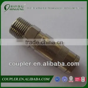 NBR, EPDM BSPT, UNF Thread Hydraulic Pneumatic Air Quick Couplers With Chrome Plated thumbnail-1