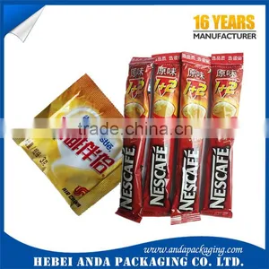 Aluminum Coffee Bag/small Coffee Packing Stick Plastic Film Rolls/mini Coffee Packing Sachet Supplier's Choice thumbnail-1