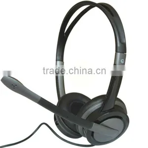 Binaural Noise Cancelling Microphone Computer USB Headphones thumbnail-1