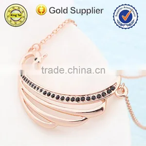 Fashion High Quality Crystal Double Chain Neckace thumbnail-2