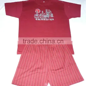 MENS COTTON SHORT PAJAMA SET thumbnail-1