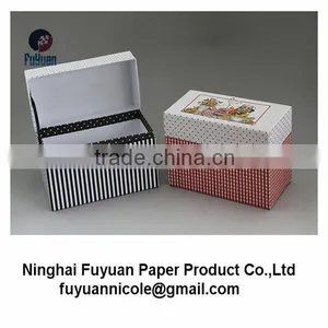 Cardboard Recipe Box Storage Box With Lid thumbnail-1