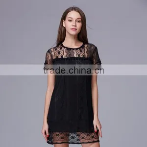 Latest Design Lady's Tassel Sexy Lace Evening Dress/ thumbnail-2
