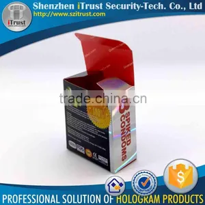 Free Samples Cheap UV Offset Package 2D / 3D Holographic Box for Condom thumbnail-3
