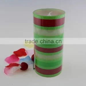 Flickering Flameless Candles With Remote in Motley thumbnail-1