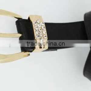 NEW Fashion Women's Fashion 30Mm pu Leather Rhinestone Belt for Women Jeans thumbnail-6