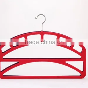 Velvet Trouser Hanger Simple Slim-Line Flocked Pants Hanger in thumbnail-3