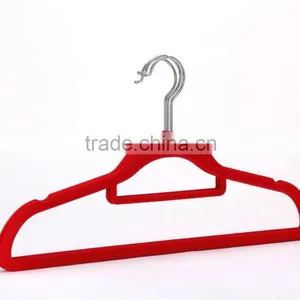 Standby Velvet Flocked Clothes Hangers and Racks With Notches thumbnail-1