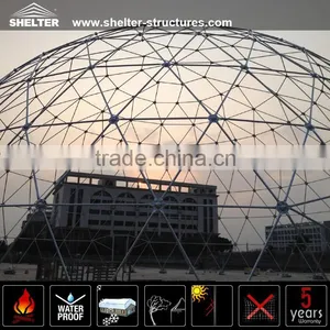 100 People Transparent PVC Fabric Dome Tent for Sale thumbnail-3