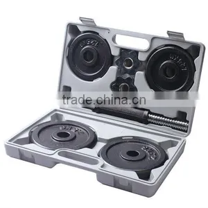 10KGS CAST IRON /CHROME DUMBBELL SET thumbnail-1