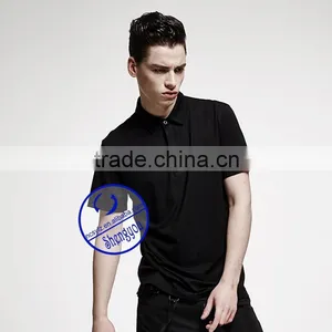 Custom Bulk Wholesale Black Polo Shirt for Men thumbnail-3