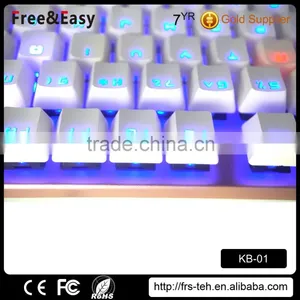 Amazing Cyan Switch Mechanical LED Backlight Gaming Wired Keyboard for LOL DOTA2 OVERWATCH Supplier's Choice thumbnail-2