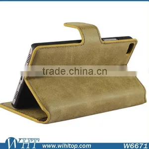 2015 Matte Retro Leather Case for Huawei P8 With Business Card Slot thumbnail-2