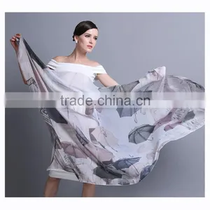 Women's Fashion Scarf Digital Printed Long Modal Scarf thumbnail-4