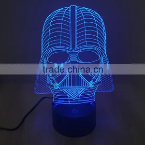 7 Color Changing LED 3D Table Lamp thumbnail-3