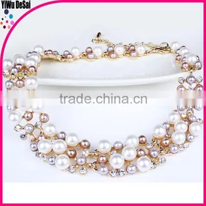 2015 Best Seller Jewelry Alloy Fashion Jewelry Beaded Necklace thumbnail-3