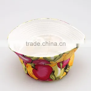 Kids Floral Print Bucket Hat Sun Cap thumbnail-4