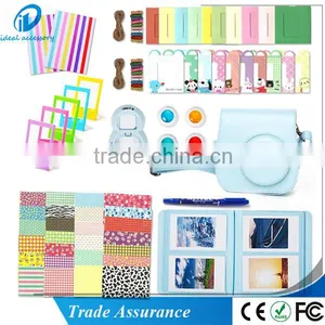 10 in 1 Fujifilm Instax Mini 8 Camera Accessories Bundles Set -Camera Case/ Album/ Selfie Lens/ Close-Up Lens/ Frame thumbnail-1