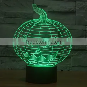 Novelty 3D Decor Bulbing Night Light Pumpkin LED Festival Indoor Holiday Lighting Lamp for Halloween Party Bar Decoration thumbnail-1