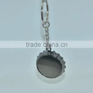 Modern Design Bottle Cap Shape Keychain Bottle Opener thumbnail-4