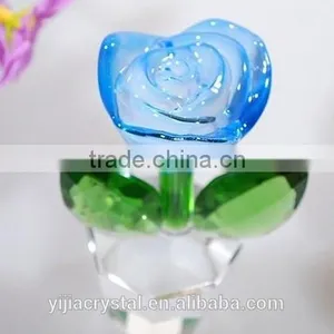 Factory Directly Sale Wedding Favor k9 Nature Crystal Rose Flower for the Wedding Gifts thumbnail-5