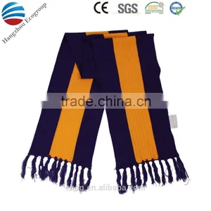 100% Acrylic Knitted Jacquard Soccer Team Scarf thumbnail-4