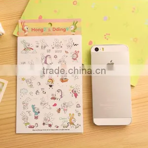 China ECO-friendly Non-toxic Cute Custom Cartoon PVC Paper Sticker thumbnail-1
