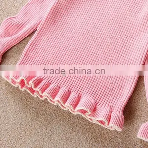 2016 Spring Girls Rib Cotton Spandex Shirt thumbnail-5