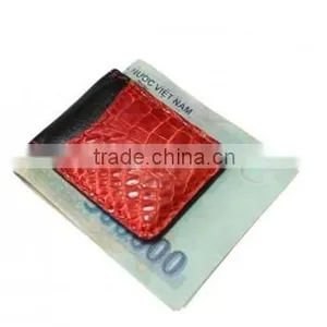 Crocodile Leather Money Clip Wallet SCW-006 , 100% Crocodie Leather , Wallet for Men thumbnail-3