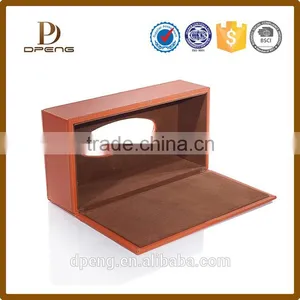 2016 Custom Multi-functional Handmade pu Leather Tissue Paper Box thumbnail-6