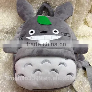 Hot Sell Plush Backpack Cute Totoro Backpack Japan Comic Shape Backpack thumbnail-1