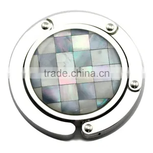 2015 Fashion Mosaic Pattern Shell Foldable Purse Hanger/ Bag Hook/ Bag Hanger <DPHA1001> thumbnail-1