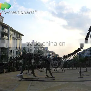 Outdoor Park Life Size Fiberglass Dinosaur Skeleton thumbnail-1