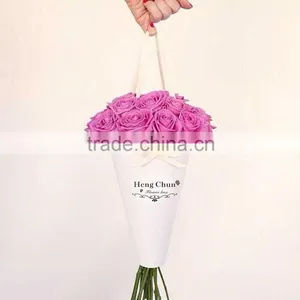 High Quality Cardboard Flower Box With Ribbon thumbnail-3