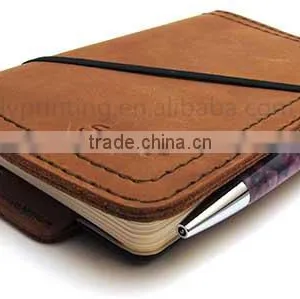 Leather Notebook With Pen Hardcover Notebook Printing thumbnail-1