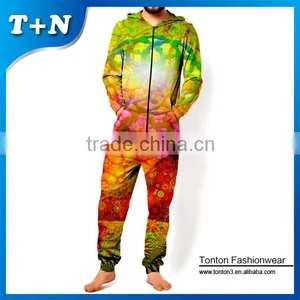 Plus Size Denim Adult Fleece Jumpsuits Pajamas thumbnail-5