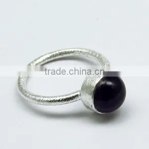 Classic Passion !! Purple Amethyst 925 Sterling Silver Ring, Silver Jewelry Supplier India, 925 Sterling Silver Jewelry thumbnail-1