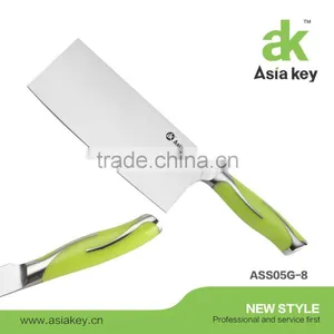 New Arrival Kitchen Knife Set,green ABS Handle,acrylic Block thumbnail-3