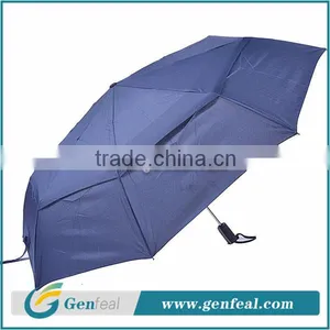 8k Fiberglass Ribs Windproof Fold Advertising Umbrella With Custom Logo Print thumbnail-1