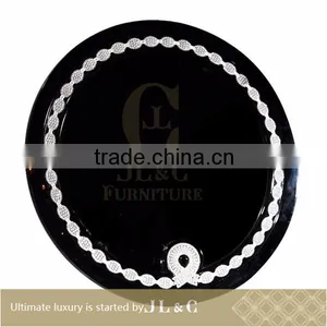 JM22-11 Neoclassic Round Mirror for Luxury Bedroom Sets-JLC Luxury Home Furniture thumbnail-1