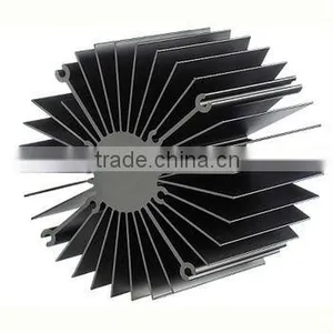 Extruded Aluminum Led Heatsink Sunflower Radiator With CNC Machining thumbnail-1