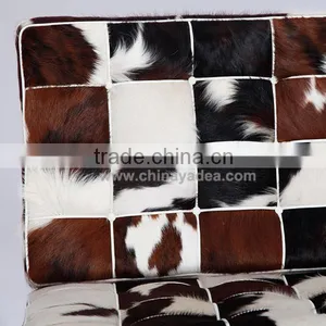 Furniture Factory Wholesale Kock off Barcelona Chair in Cowhide thumbnail-3