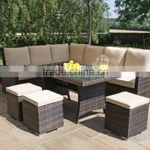 Sectional Dining Set With Three Stool thumbnail-1