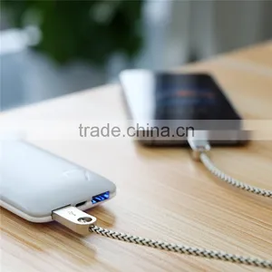 ROCK Cobblestone Type C Round Cable for Huawei Xiaomi Meizu 2.0A Type C to USB Charging Nylon Metal Cables thumbnail-6