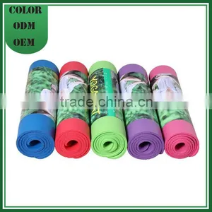 Wholesale Cheap Custom Print Anti-slip NBR PVC Eco Yoga Mat thumbnail-1