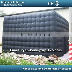 6m Black Inflatable Cube Tent Outdoor Inflatable Party Tent Inflatable Tent China Large Inflatable Event Tent thumbnail-2