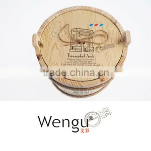 2014 New Design Mini Notebook With Wooden Can 4C Printed And Nylon Handle thumbnail-1