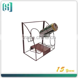 Wholesale Customized 4 Tiers Metal Beer Can Display Rack Wine Bottle Display Rack thumbnail-4