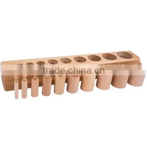 Montessori Material Montessori Educational Wooden Toys for Kids Cylinder Blocks thumbnail-1
