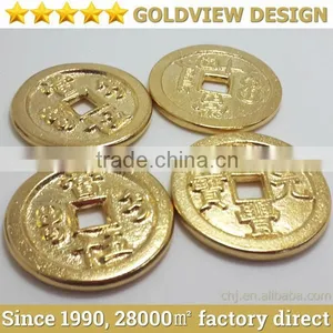 Custom Gold Coin/challenge Coin/gold Plated Tungsten Coin/Gold Tin Alloy Plating for Variety Use Made in China thumbnail-5
